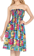 Load image into Gallery viewer, LA LEELA Beachy Seashore Floral Print Tube For Women Beachwear Hawaiian Female Tube Dress Skirt Swimsuit Coverup