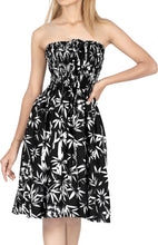 Load image into Gallery viewer, LA LEELA Beachy Flower Print Tube For Women Beachwear Hawaiian Female Tube Dress Skirt Swimsuit Coverup