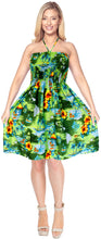 Load image into Gallery viewer, LA LEELA Beachy Floral Print Tube For Women Beachwear Hawaiian Female Tube Dress Skirt Swimsuit Coverup