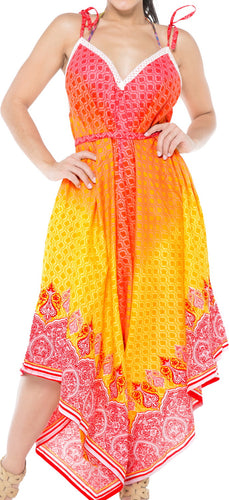 la-leela-bikni-swimwear-soft-fabric-printed-beachwear-loose-cover-up-OSFM 14-20W [L- 2X]-Yellow_D270