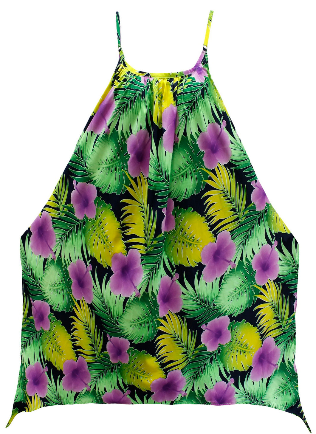 la-leela-bikni-swimwear-soft-fabric-printed-beachwear-loose-cover-up-OSFM 14-16W [L- 1X]-Violet_T396