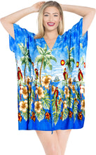 Load image into Gallery viewer, Beachwear Bikini Beach Cover up Swimwear Swimsuit Caftan Women Red Blouse Blue