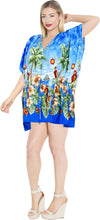 Load image into Gallery viewer, Beachwear Bikini Beach Cover up Swimwear Swimsuit Caftan Women Red Blouse Blue