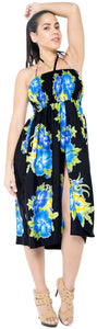 la-leela-evening-beach-swimwear-soft-printed-top-womens-skirt-strapless-tube-dress-blue-854-one-size