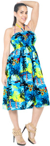 la-leela-evening-beach-swimwear-soft-printed-casual-tube-dress-women-swimsuit-teal-blue-895-one-size