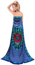 Load image into Gallery viewer, la-leela-soft-light-bathing-suit-tie-slit-sarong-digital-78x39-navy-blue_4918