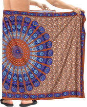 Cargar imagen en el visor de la galería, LA LEELA Soft Light Digital Aloha Beach Party Wrap Surf Mens  72&quot;X42&quot; Red 3300 135783