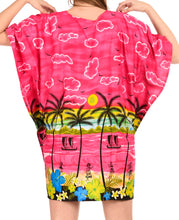 Load image into Gallery viewer, la-leela-swimwear-soft-fabric-printed-swimsuit-bikini-cover-up-osfm-14-28-l-4x-pink_1919