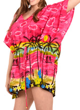 Load image into Gallery viewer, la-leela-swimwear-soft-fabric-printed-swimsuit-bikini-cover-up-osfm-14-28-l-4x-pink_1919