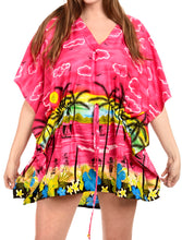 Load image into Gallery viewer, la-leela-swimwear-soft-fabric-printed-swimsuit-bikini-cover-up-osfm-14-28-l-4x-pink_1919