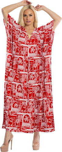 la-leela-lounge-caftan-likre-printed-resort-wear-island-party-kaftan-boho-top-blouse-lightweight-designer-cover-ups-Blood Red_R626