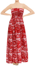 Load image into Gallery viewer, LA LEELA Long Maxi Halter Neck Tube Dress For Women With Turtle And Dolphin Print All Over Casual And Chic Homewear Summerdress
