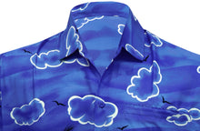 Load image into Gallery viewer, la-leela-shirt-casual-button-down-short-sleeve-beach-shirt-men-aloha-pocket-Shirt-Blue_W390