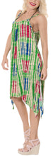 Load image into Gallery viewer, LA LEELA Women&#39;s Swimsuit Cover ups A Line Beach Dress 1X Green-AC203