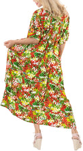 Load image into Gallery viewer, la-leela-lounge-rayon-printed-long-caftan-swimwear-dress-green_564-osfm-10-16w-m-1x