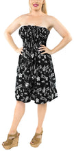 Load image into Gallery viewer, la-leela-womens-printed-maxi-tube-halter-dress-top-women-one-size-black_i623