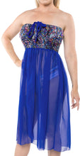 Load image into Gallery viewer, la-leela-evening-beach-swimwear-chiffon-printed-sundresses-luau-coverup-womens-multi-1272-one-size