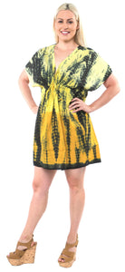 Women's Dress Designer Sundress Beachwear Lounger Plus Bikini Cover up Yellow