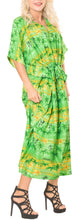 Cargar imagen en el visor de la galería, la-leela-likre-printed-long-caftan-vacation-parrot-green_717-osfm-14-22w-l-3x-green_h200