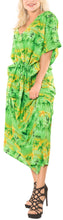 Cargar imagen en el visor de la galería, la-leela-likre-printed-long-caftan-vacation-parrot-green_717-osfm-14-22w-l-3x-green_h200