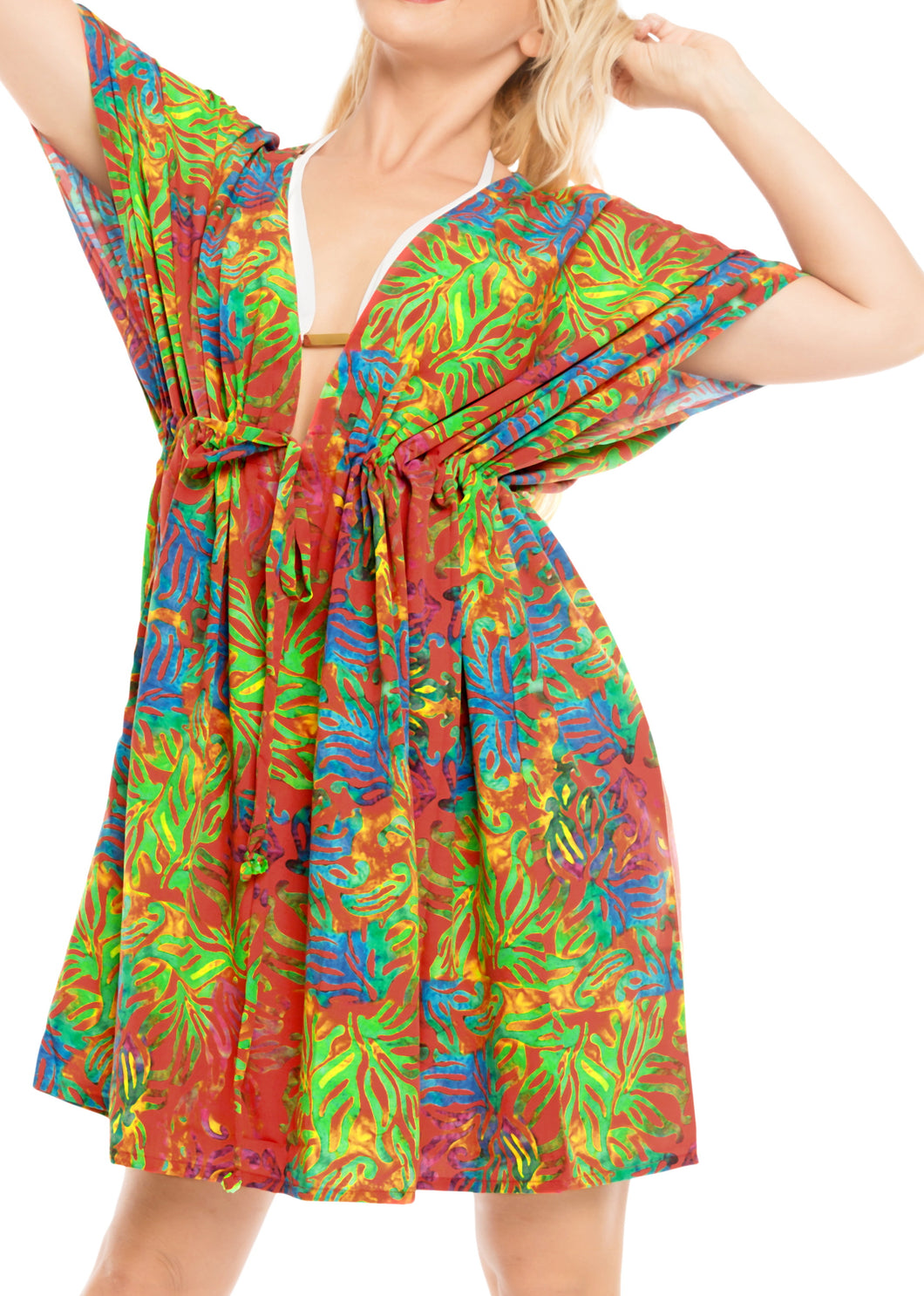 Women's Dress Designer Sundress Beachwear Lounger Plus Bikini Cover up Multicolo