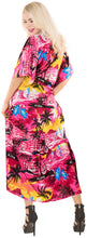 Load image into Gallery viewer, la-leela-lounge-likre-printed-long-caftan-tunic-dress-women-pink_666-osfm-14-22w-l-3x