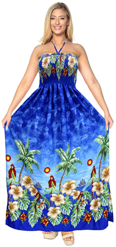 la-leela-evening-beach-swimwear-soft-printed-maxi-tube-dress-halter-swimwear-royal-blue-345-one-size