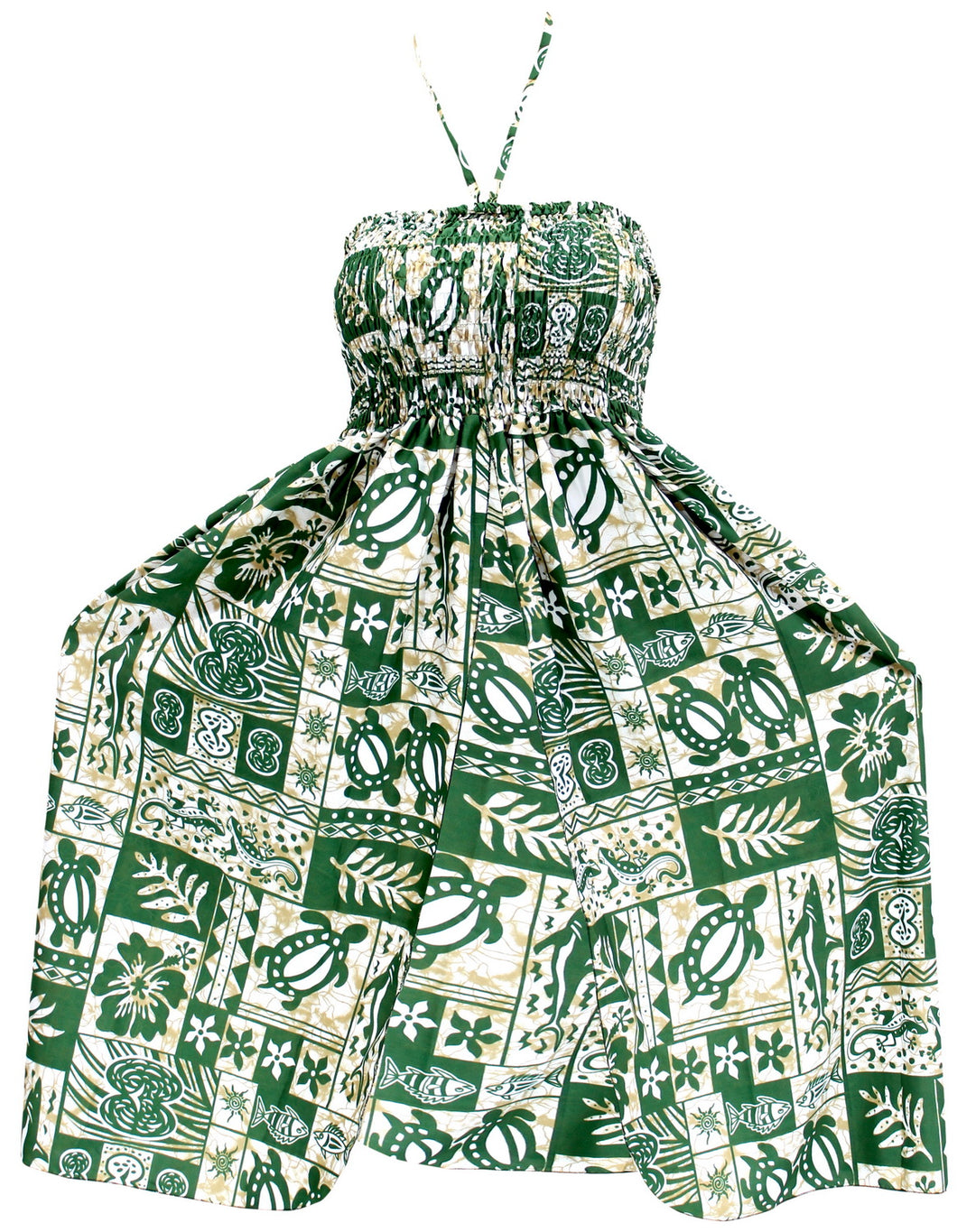 la-leela-womens-one-size-beach-dress-tube-dress-one-size-Printed-Green