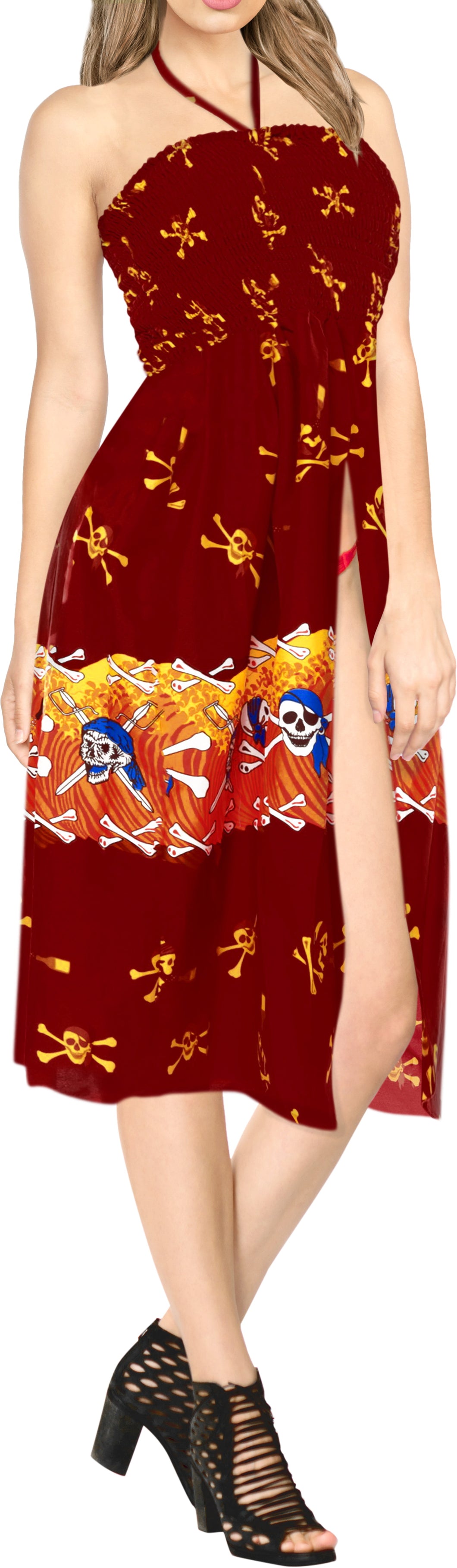la-leela-womens-one-size-beach-dress-tube-dress-red-one-size-halloween
