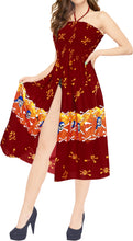 Load image into Gallery viewer, LA LEELA Women&#39;s One Size Beach Dress Tube Dress Red One Size Halloween
