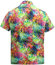 Load image into Gallery viewer, la-leela-mens-casual-beach-hawaiian-shirt-for-aloha-tropical-beach-front-pocket-short-sleeve-multicolor