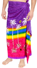 Load image into Gallery viewer, mens-sarong-pareo-wrap-cover-ups-beachwear-swimsuit-bathing-suit-hawaiian-violet