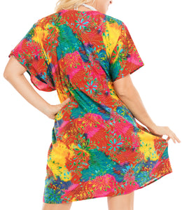 Women's Dress Designer Sundress Beachwear Lounger Plus Bikini Cover up Multicolo