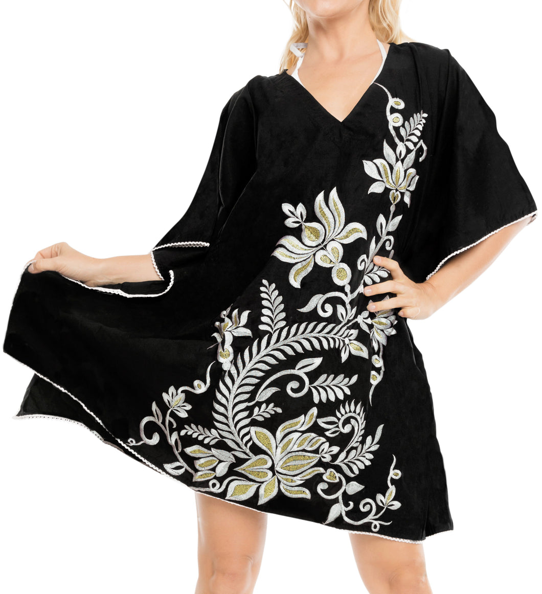Women's Dress Sundress Beachwear Lounger  Evening Casual TOP Cover ups  Black