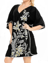 Load image into Gallery viewer, Women&#39;s Dress Sundress Beachwear Lounger  Evening Casual TOP Cover ups  Black