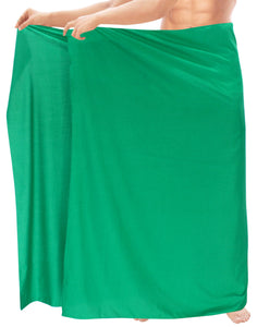 la-leela-rayon-solid-casual-beachwear-swimwear-wrap-mens-72x42-dark-green_3971
