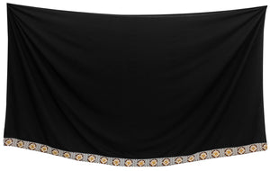 La Leela Men's Hawaiian Beach Wrap Sheer Sarong Swimming Bathing Suit Towel Beachwear Swim Pareo Cover up Long 72"X42"  Black 136818