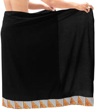 Load image into Gallery viewer, La Leela Men&#39;s Hawaiian Beach Wrap Sheer Sarong Swimming Bathing Suit Towel Beachwear Swim Pareo Cover up Long 72&quot;X42&quot;  Yellow 136821