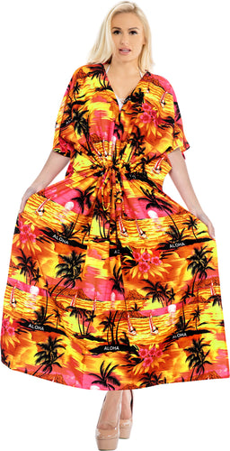 la-leela-lounge-caftan-likre-printed-resort-wear-island-party-kaftan-boho-top-blouse-lightweight-designer-cover-ups-Pumpkin Orange_V416