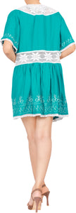 LA LEELA Women's Summer Boho Pants Hippie Clothes Yoga Outfits Green_White