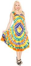 Load image into Gallery viewer, Beachwear Women&#39;s Tie Dye Rayon Maxi Swimsuit Casual Cover up Sleeveless Navy