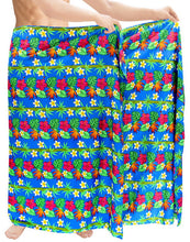 Load image into Gallery viewer, la-leela-mens-sarong-pareo-wrap-cover-up-beachwear-swimsuit-bathing-suit-hawaiian