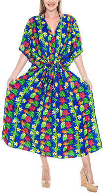 la-leela-lounge-caftan-likre-printed-womens-beach-night-sleep-maternity-cover-up-dress-casual-hawaiian-2018-swimwear-blue