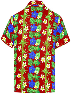 la-leela-shirt-casual-button-down-short-sleeve-beach-shirt-men-aloha-pocket-Blood Red_W402