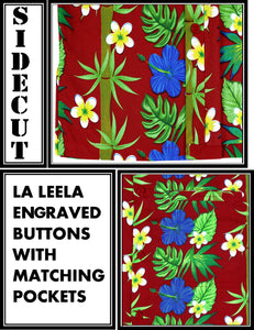 la-leela-shirt-casual-button-down-short-sleeve-beach-shirt-men-aloha-pocket-Blood Red_W402