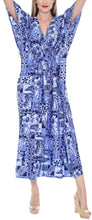 Load image into Gallery viewer, la-leela-likre-printed-long-swimsuit-bathing-evening-full-length-caftan-blue-blue_s2
