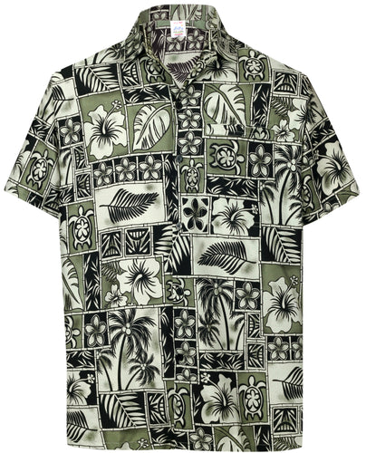 la-leela-shirt-casual-button-down-short-sleeve-beach-shirt-men-aloha-pocket-Shirt-Halloween Black_W403