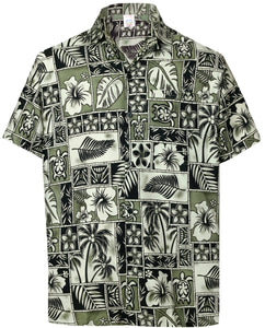 la-leela-shirt-casual-button-down-short-sleeve-beach-shirt-men-aloha-pocket-Shirt-Halloween Black_W403