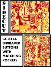 Load image into Gallery viewer, la-leela-shirt-casual-button-down-short-sleeve-beach-shirt-men-aloha-pocket-Shirt-Blood Red_W405