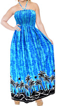 Load image into Gallery viewer, LA LEELA Long Maxi Hawaiian Halter Neck Tube Dress For Women Beach Pool Party Casual Cruise Vacation Outfits ladies